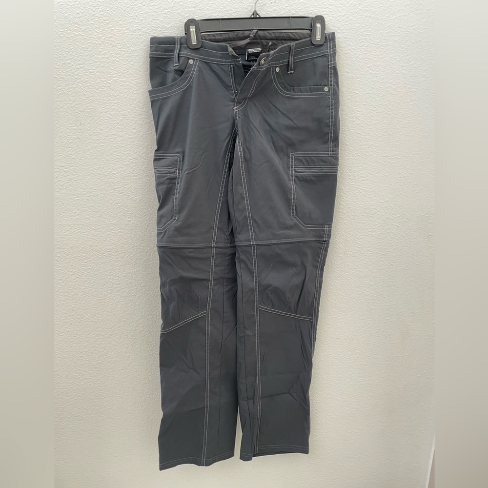 Women’s blue, size 4 Kuhl, hiking pants.